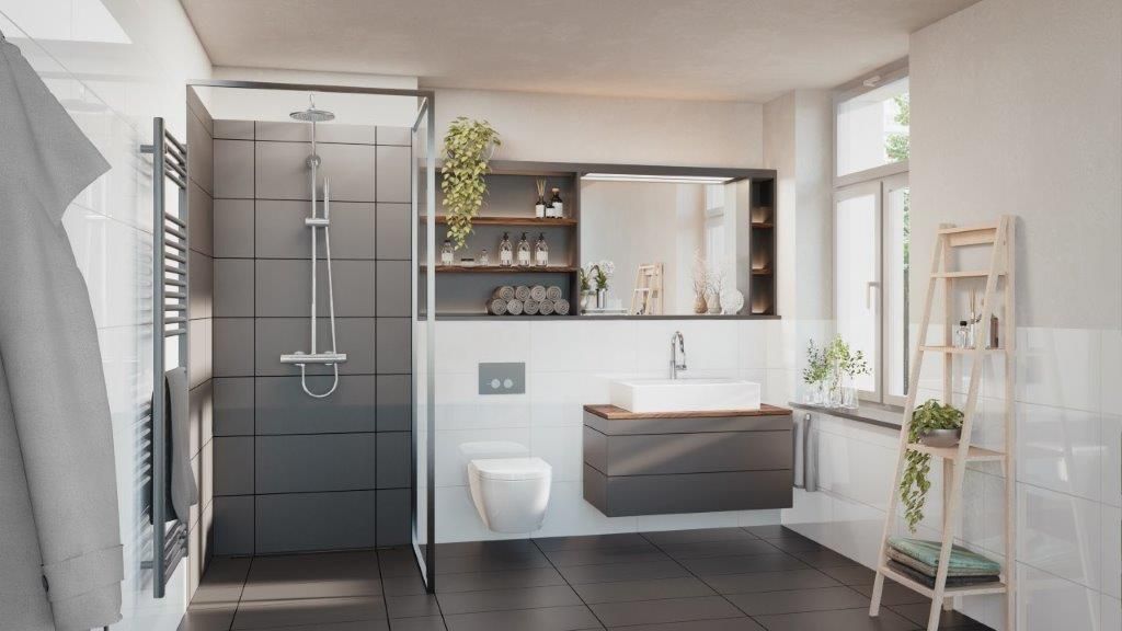 Breite Straße 19 – Badezimmer einer Wohnung