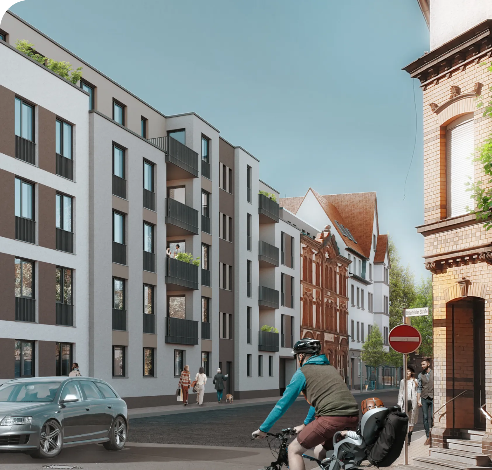 Karlstraße 2–4 in Delitzsch – Außenansicht